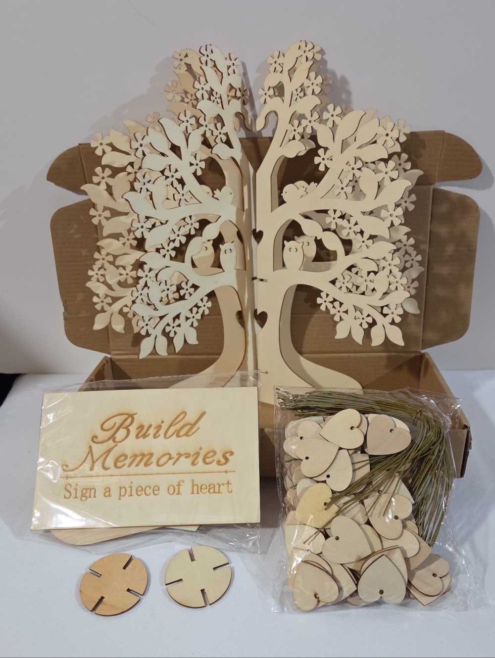 wooden build memories tree